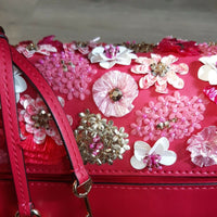 MICHAEL KORS MD TH SATCHEL Ultra Pink Handbag NEW, AUTHENTIC