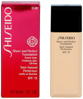 Shiseido Sheer and Perfect Foundation-Rich Brown D20