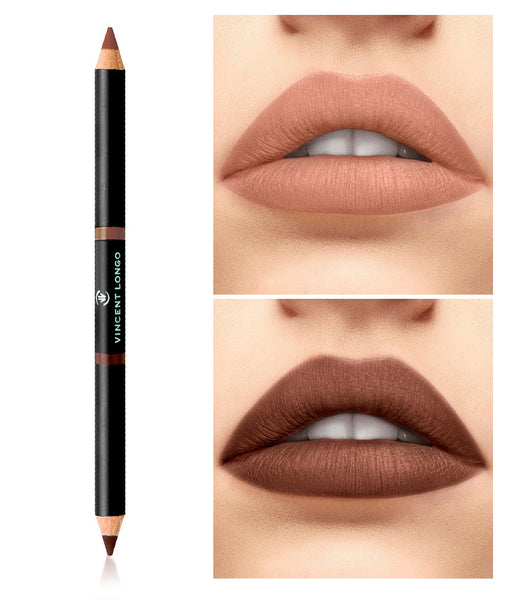 Vincent Longo Duo Lip Pencil-Chocolate/Naked
