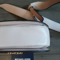 MICHAEL KORS SM SADDLE CROSSBODY NEW w/Tags and key, AUTHENTIC Handbag Soft Pink